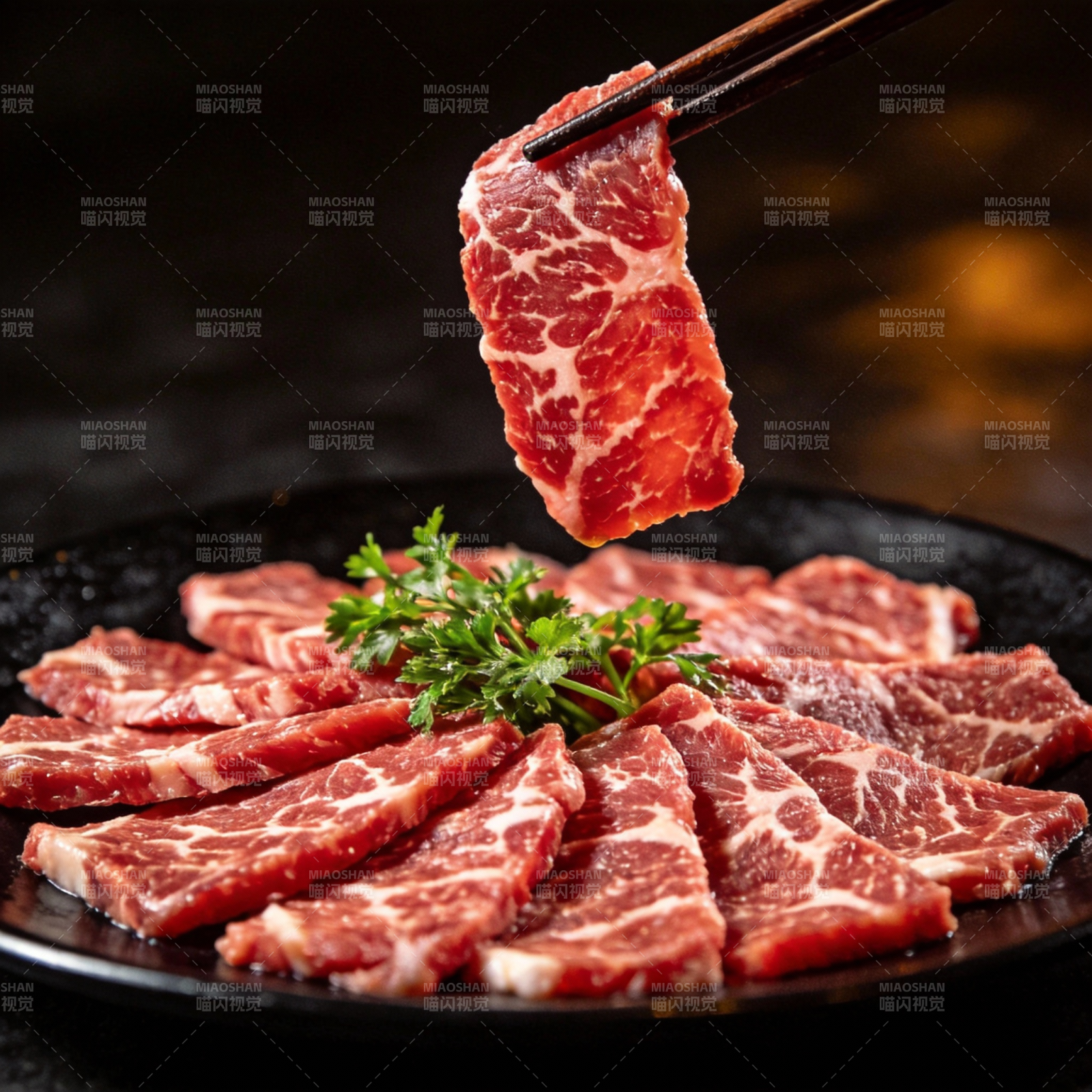 鲜嫩牛肉片图片