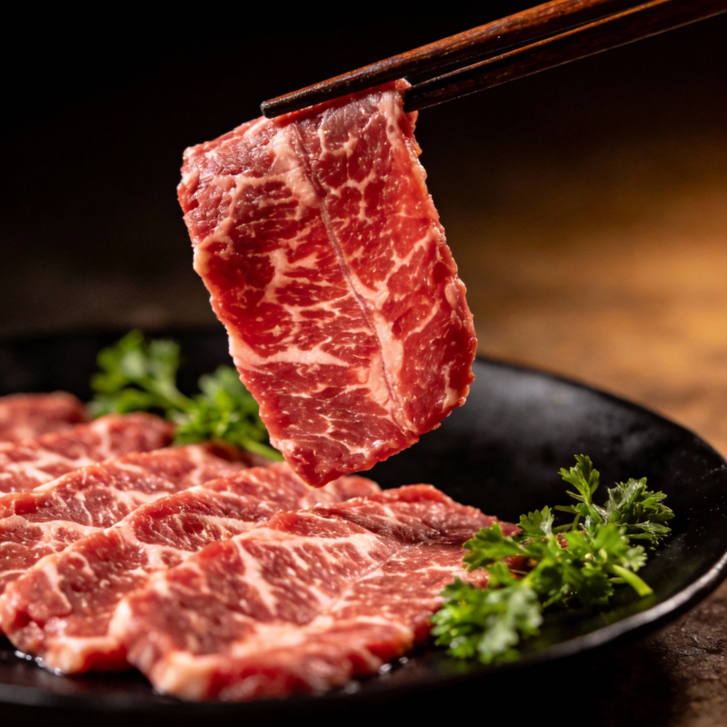 鲜嫩牛肉片图片