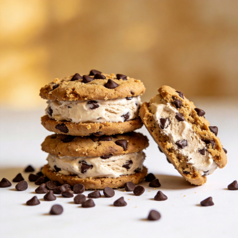 巧克力 chip 冰激凌夹心饼干图片