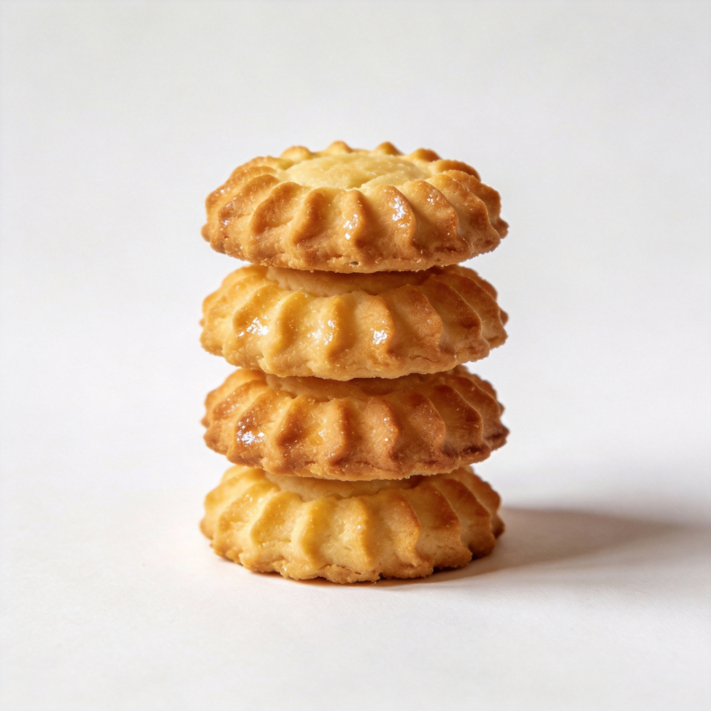 四枚曲奇叠放图片