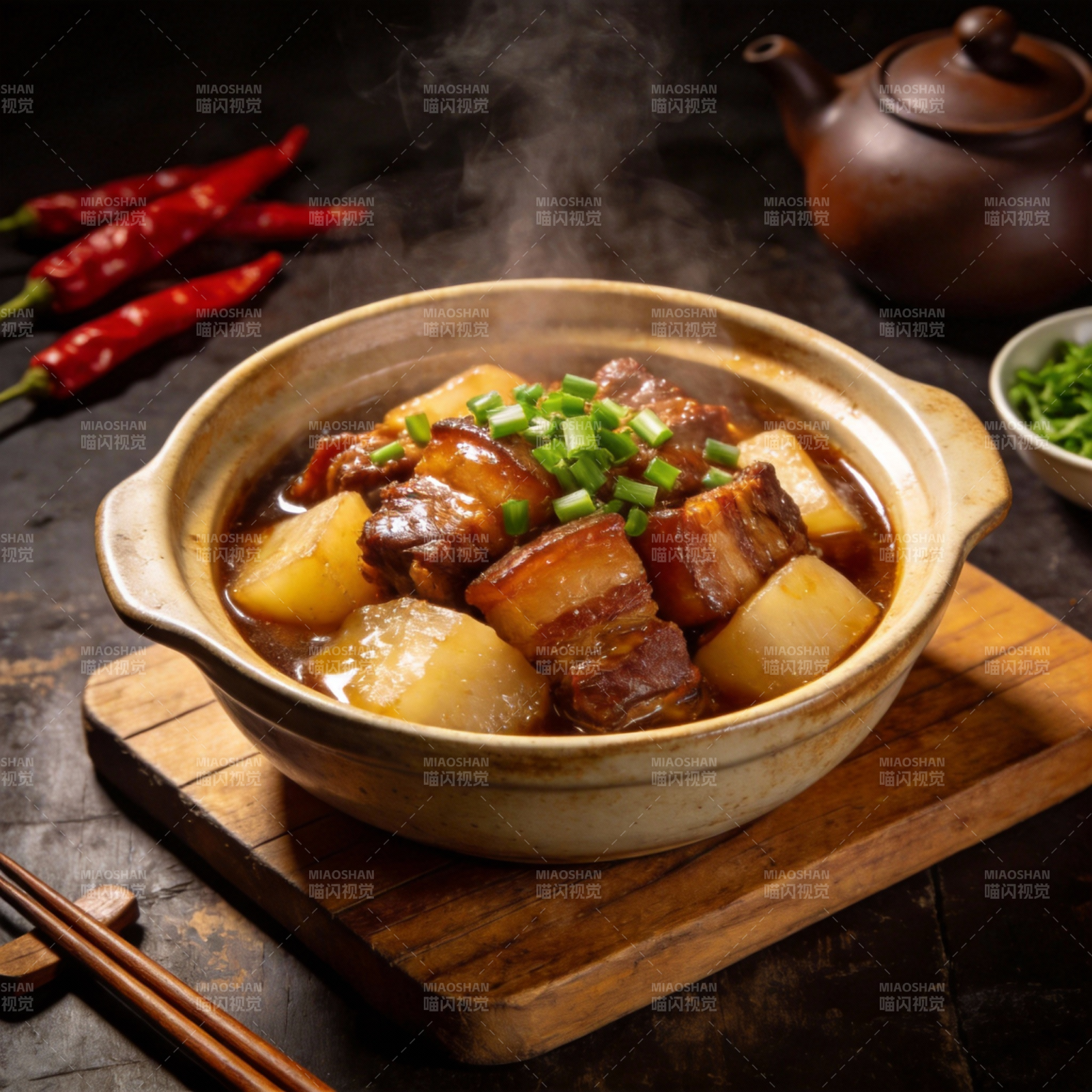 红烧肉炖萝卜图片