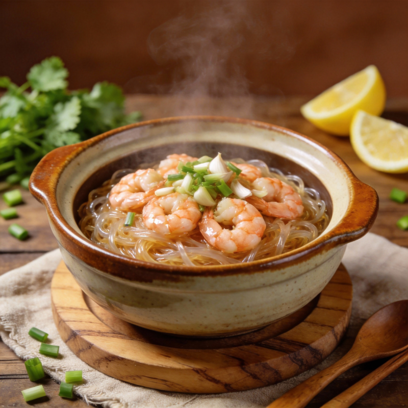 虾仁粉丝汤图片