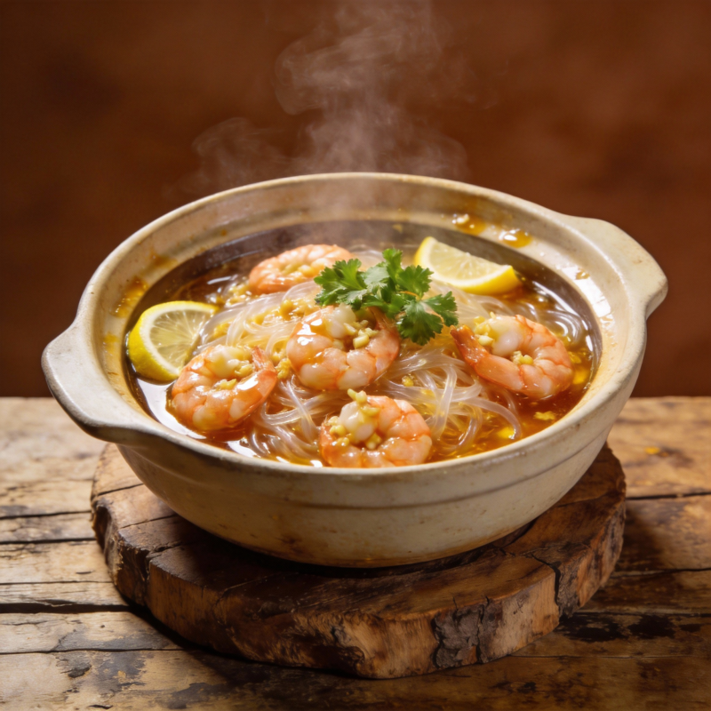 鲜虾粉丝汤图片
