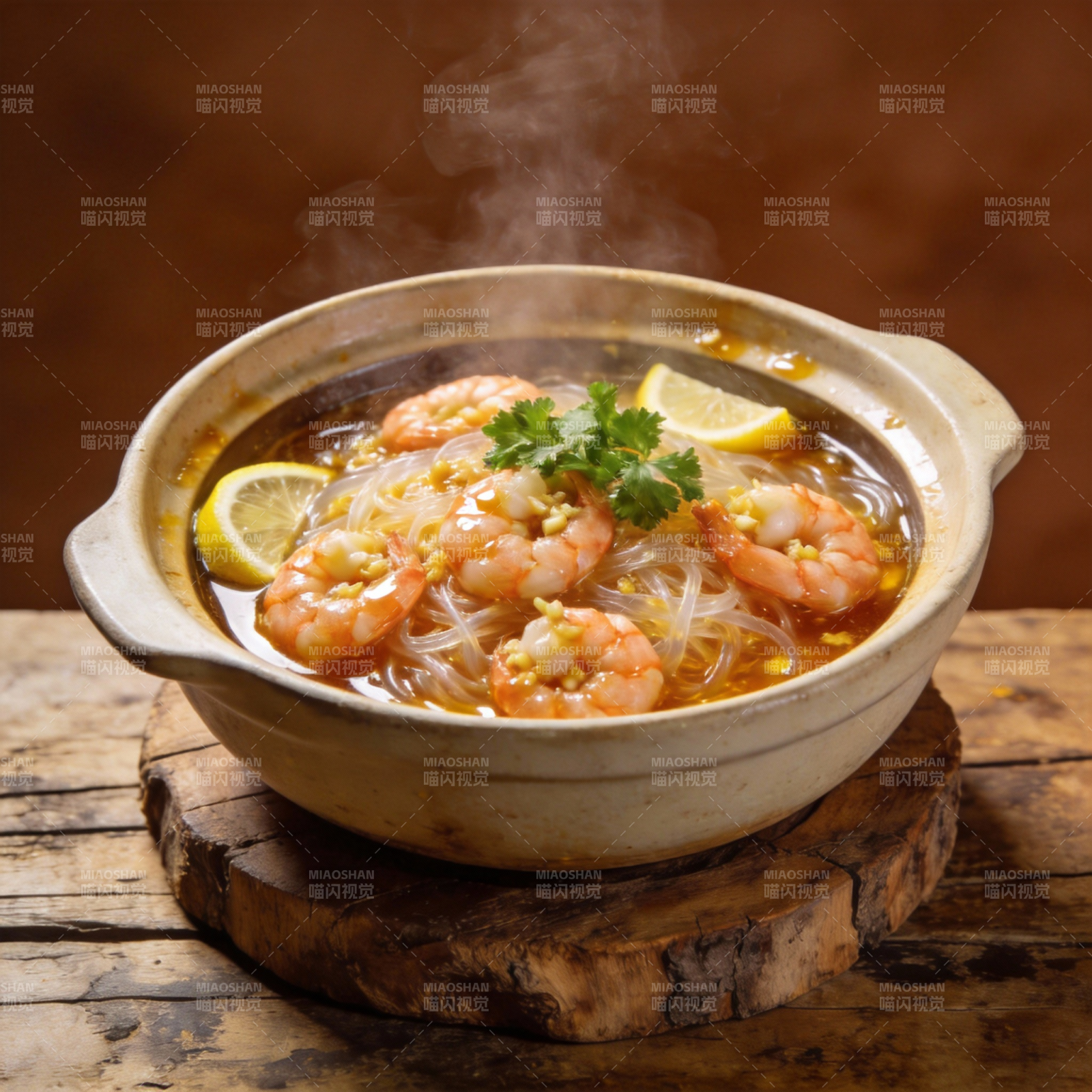 鲜虾粉丝汤图片
