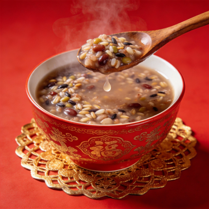 腊八粥热腾腾图片
