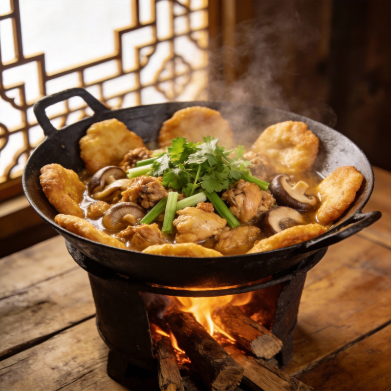 热气腾腾的火锅图片