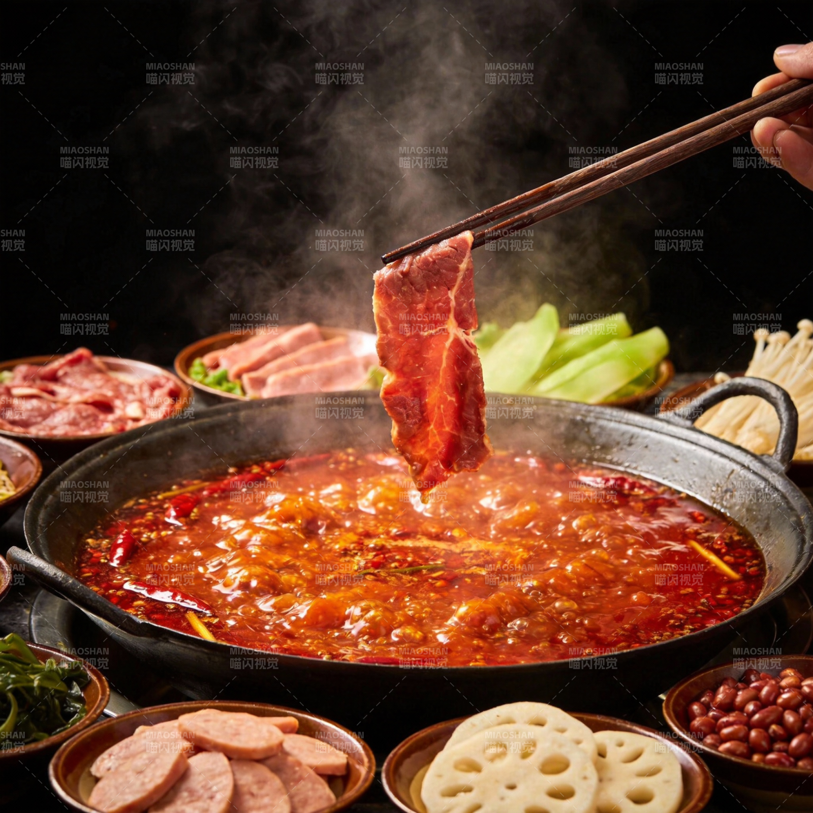 麻辣火锅盛宴图片