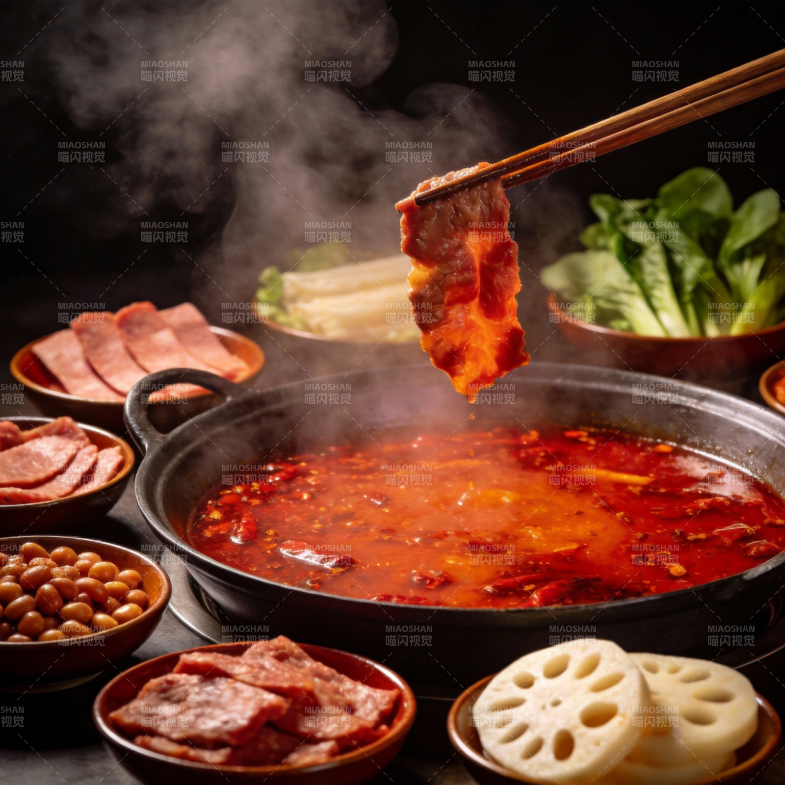 麻辣火锅盛宴图片