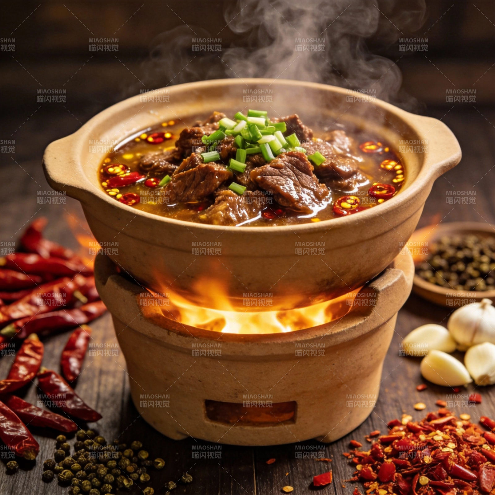 热辣牛肉煲图片