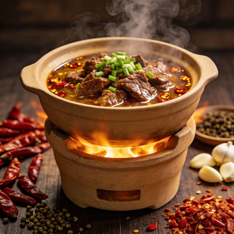 热辣牛肉煲图片