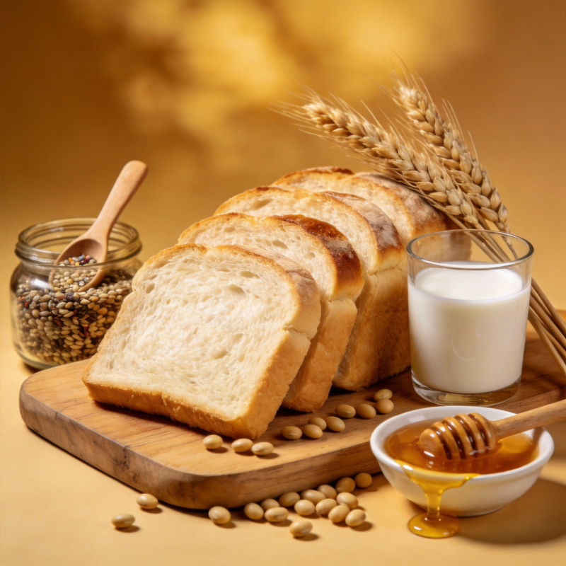 面包与蜂蜜的美味组合图片