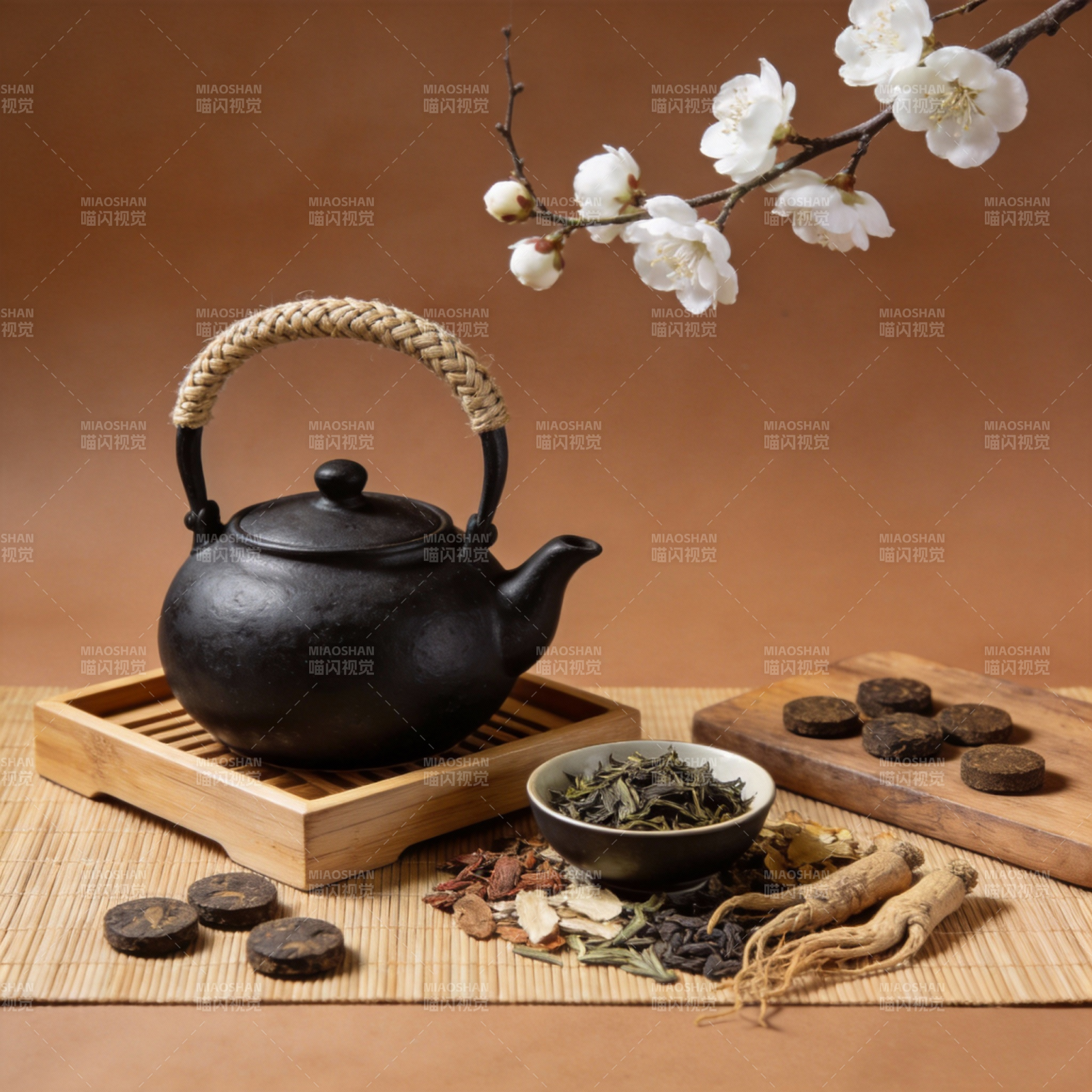 茶香四溢 春意盎然图片