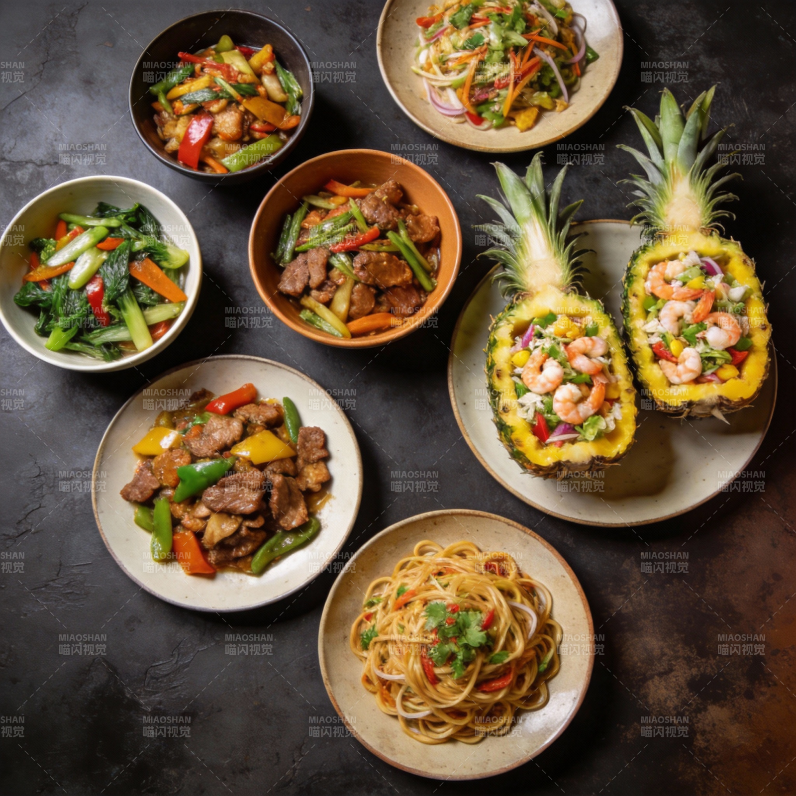 美味佳肴盛宴图片