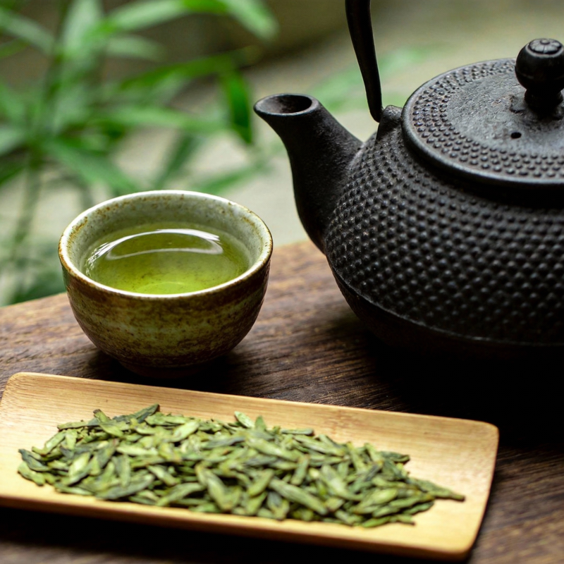 绿茶静品 茶香四溢图片