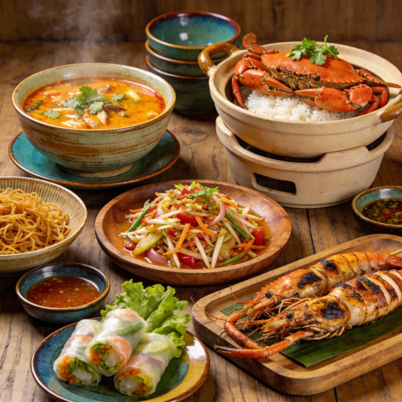 东南亚美食盛宴图片