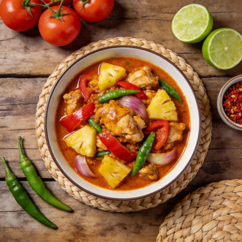 泰式菠萝鸡块图片