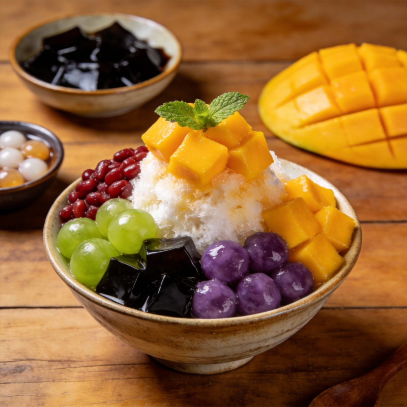 芒果刨冰盛宴图片