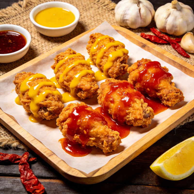 香辣鸡翅拼盘图片