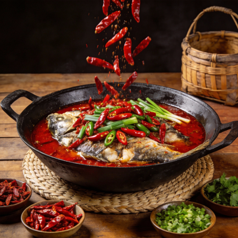 辣鱼鲜香四溢图片