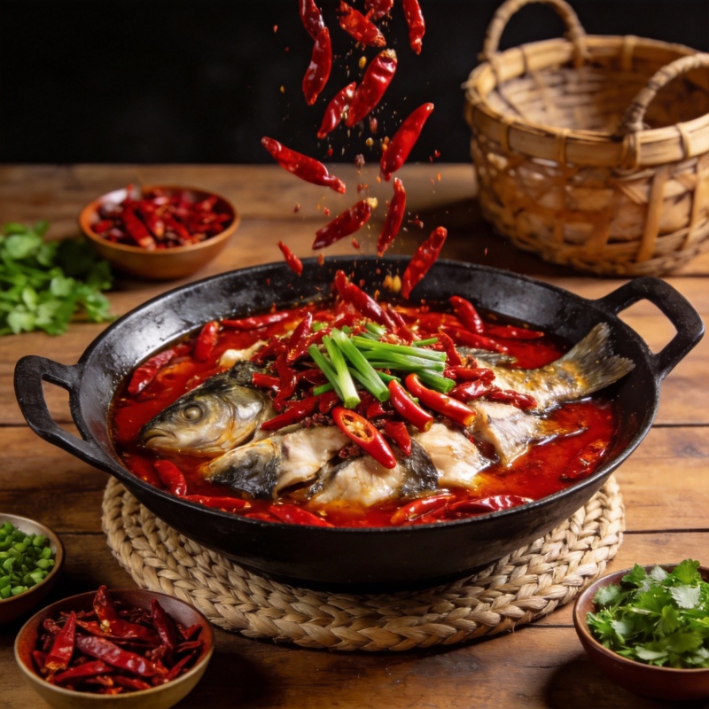 麻辣鲜香鱼锅图片