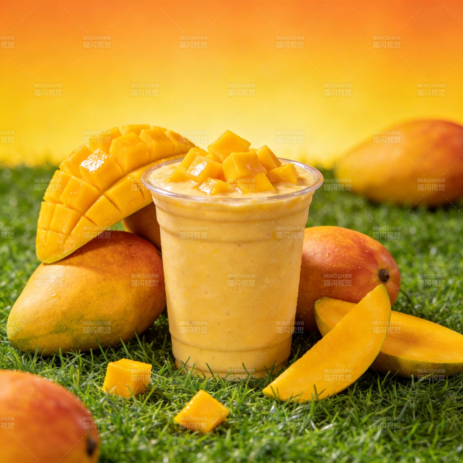 芒果奶昔 鲜甜诱人图片