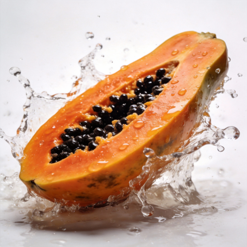 木瓜水花飞溅图片