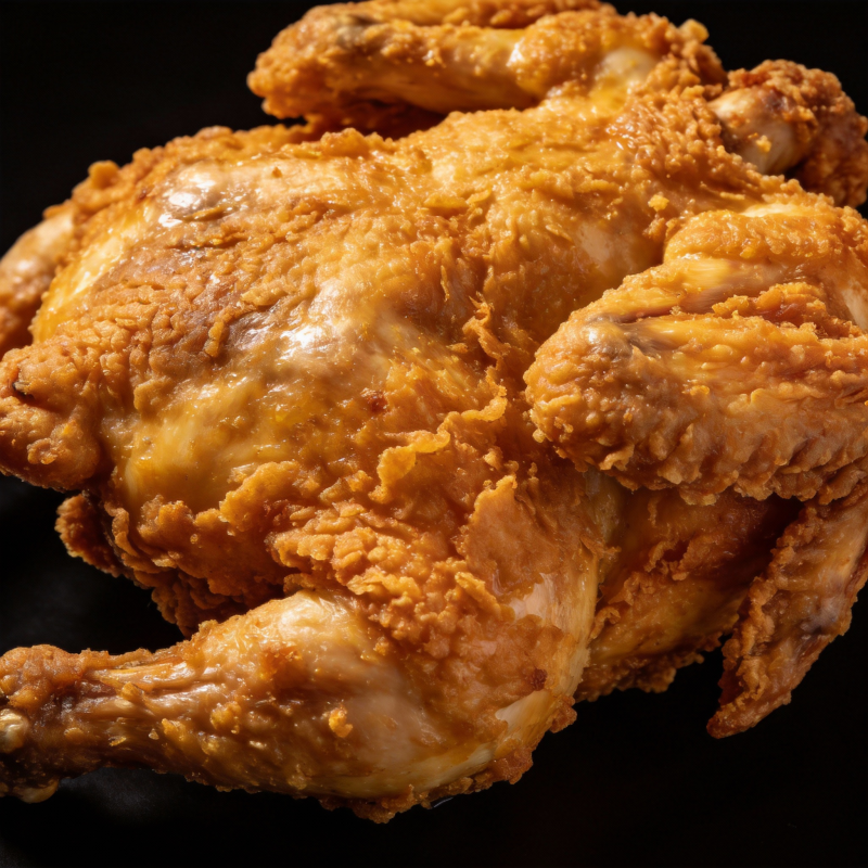 金黄酥脆炸全鸡图片