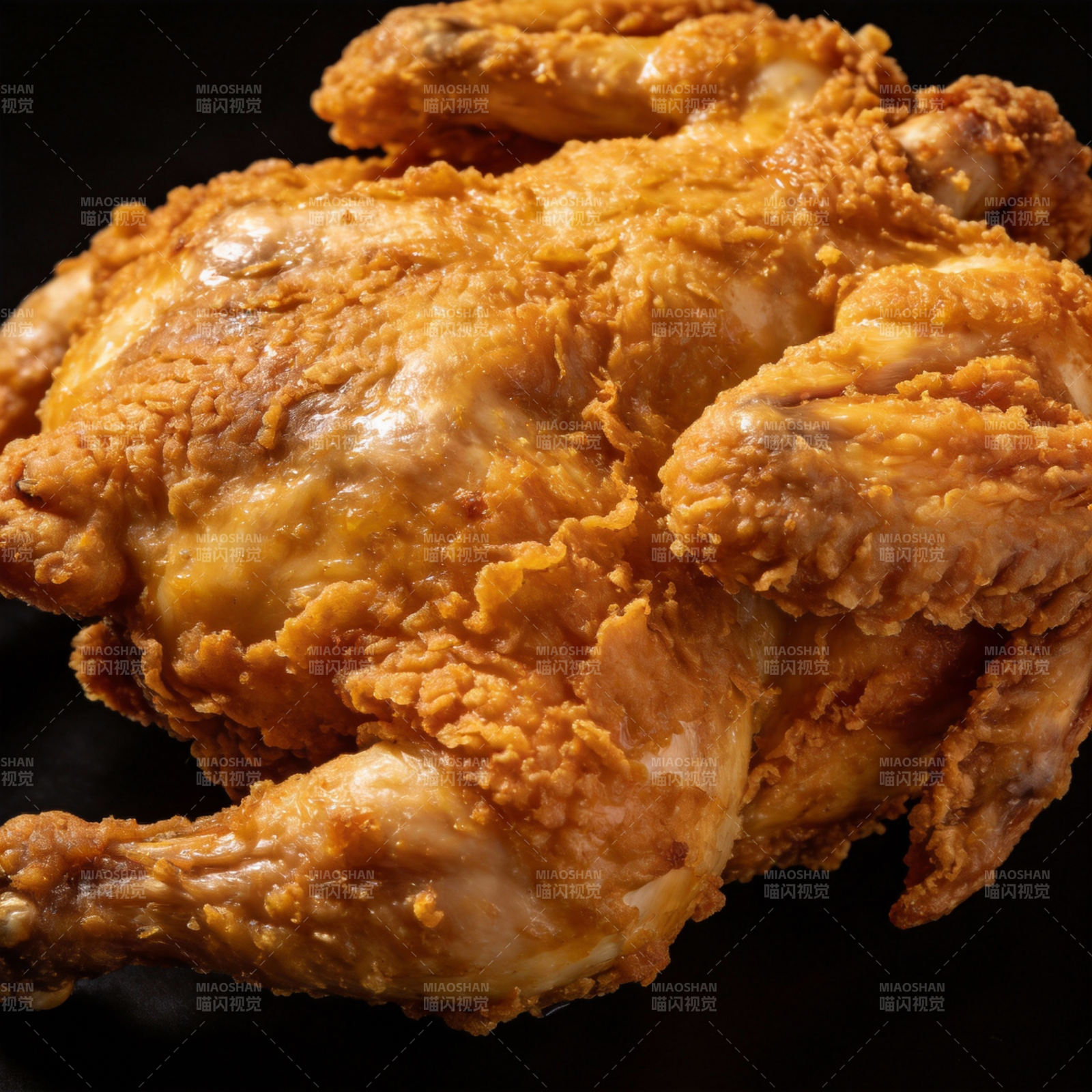 金黄酥脆炸全鸡图片
