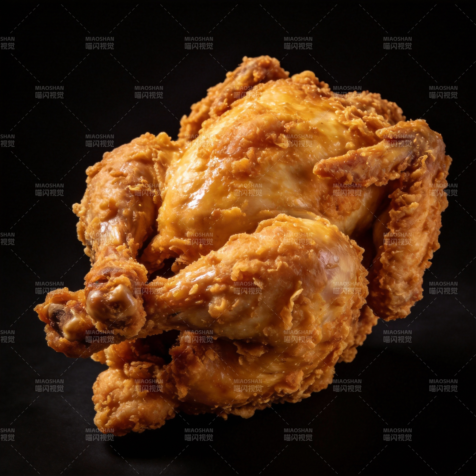 金黄酥脆炸全鸡图片