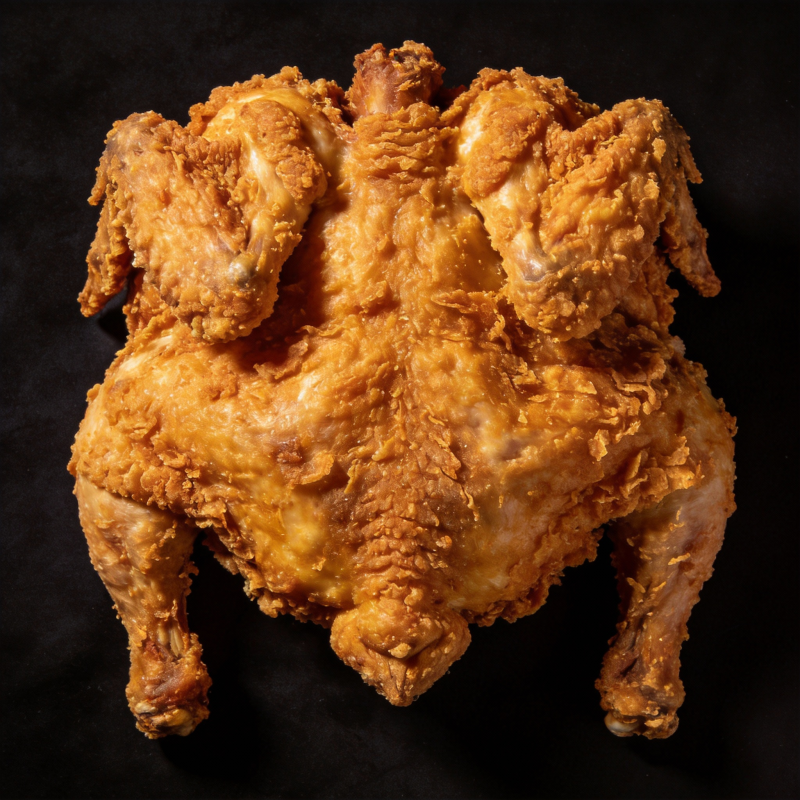 金黄酥脆炸全鸡图片