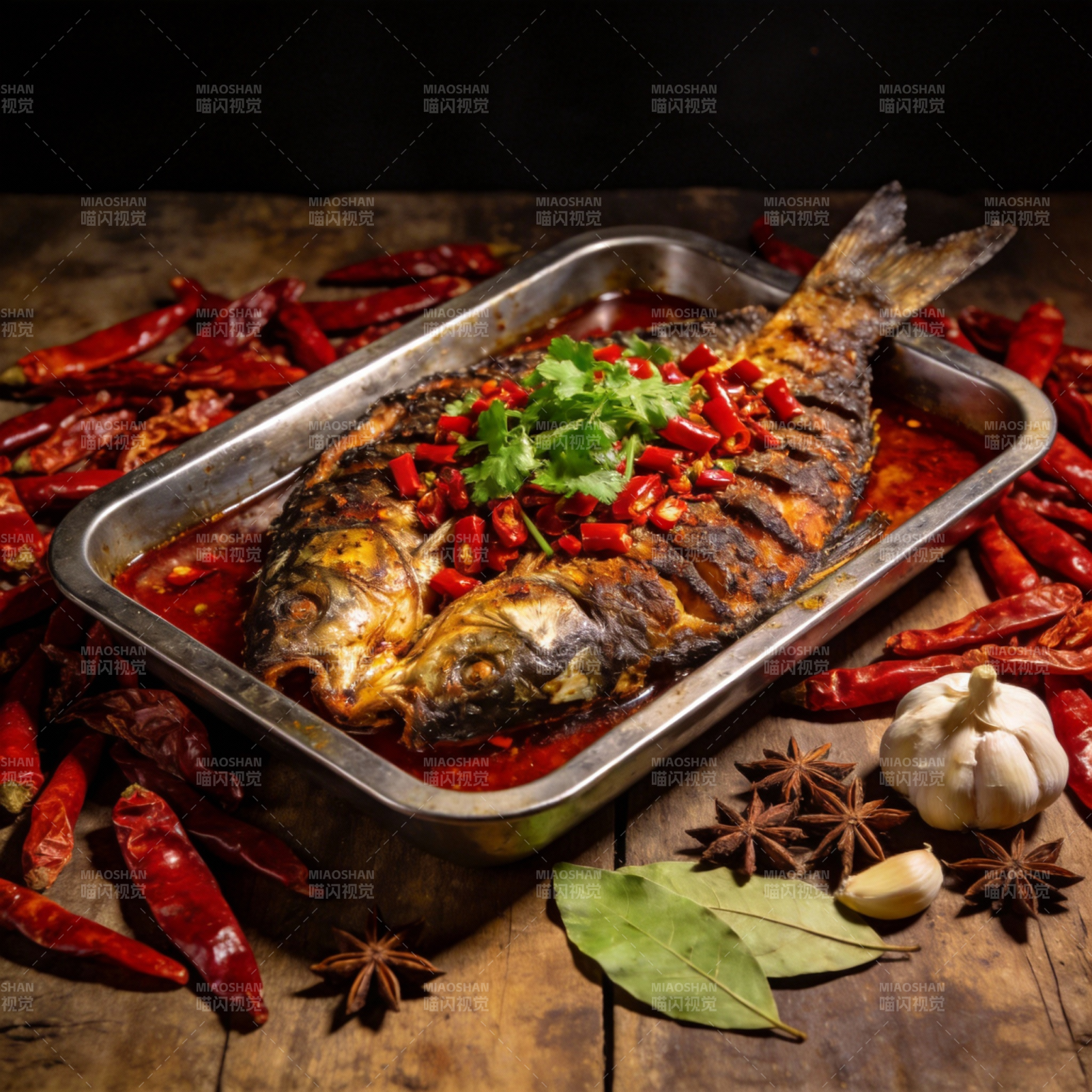 香辣烤鱼图片