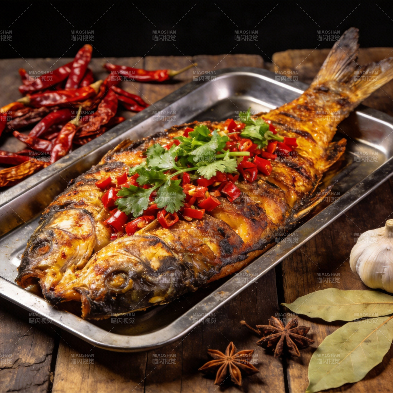 香辣烤鱼图片