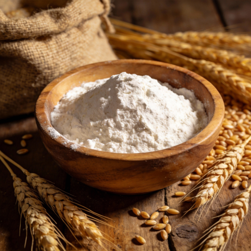 面粉与麦穗图片