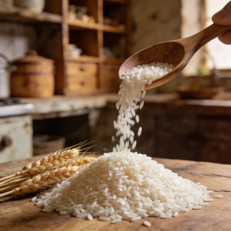 米粒倾泻 麦穗相伴图片