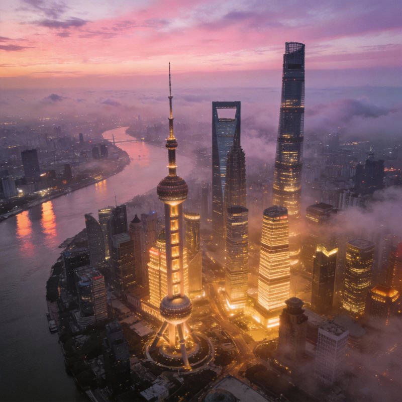 上海晨曦云海图片