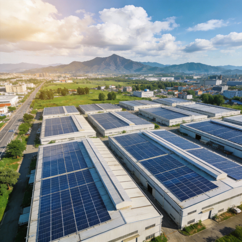 光伏工厂全景图片