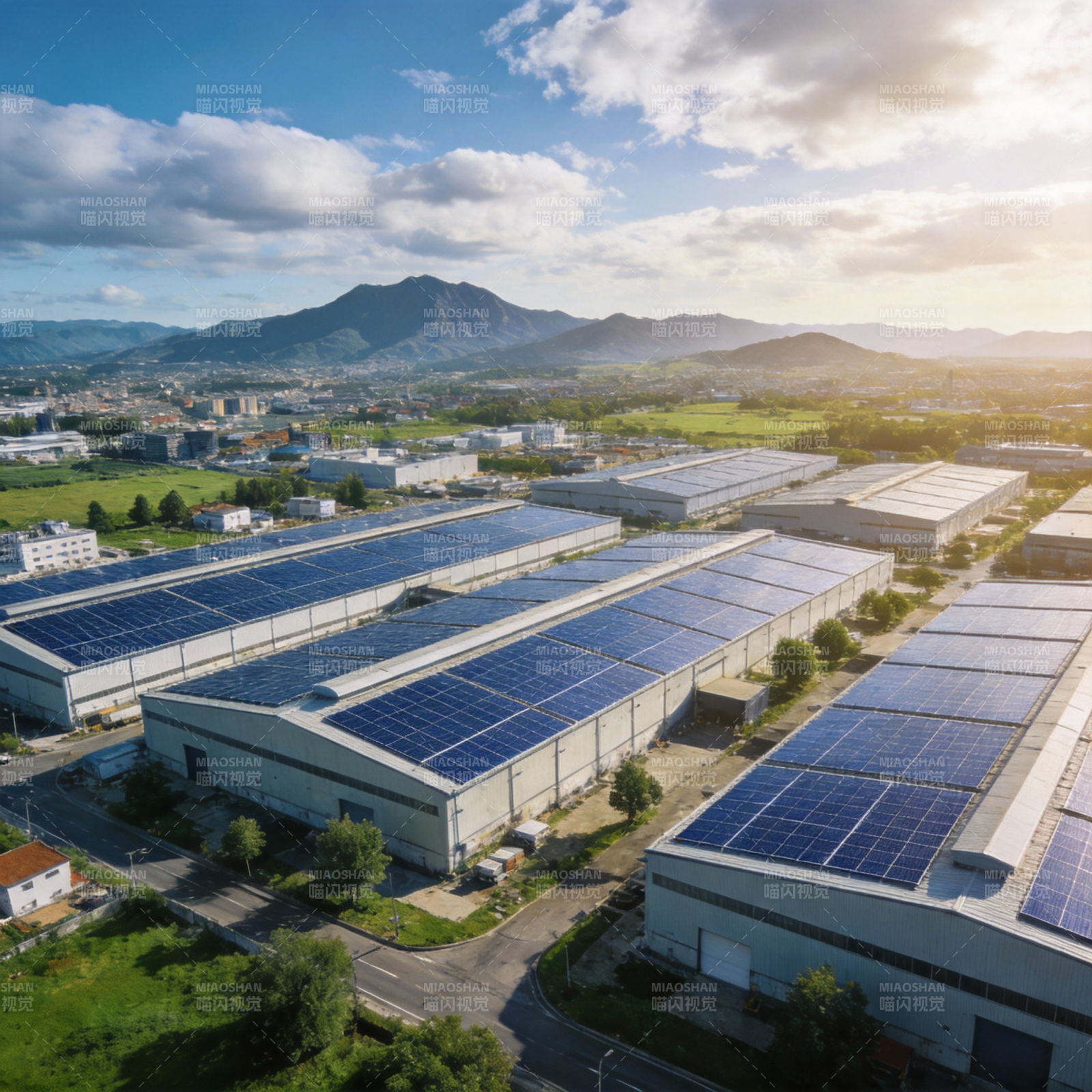 太阳能工厂园区图片
