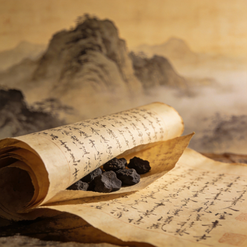 古卷墨香山影图片