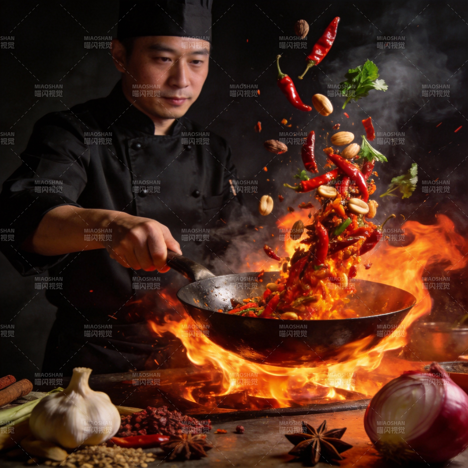 火焰炒辣味盛宴图片