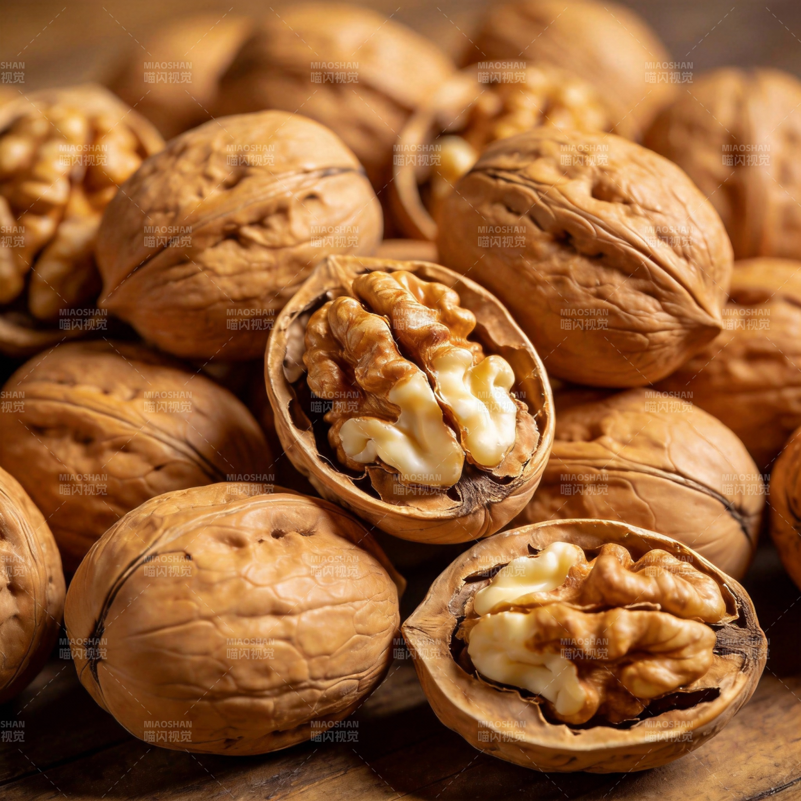 核桃特写图片