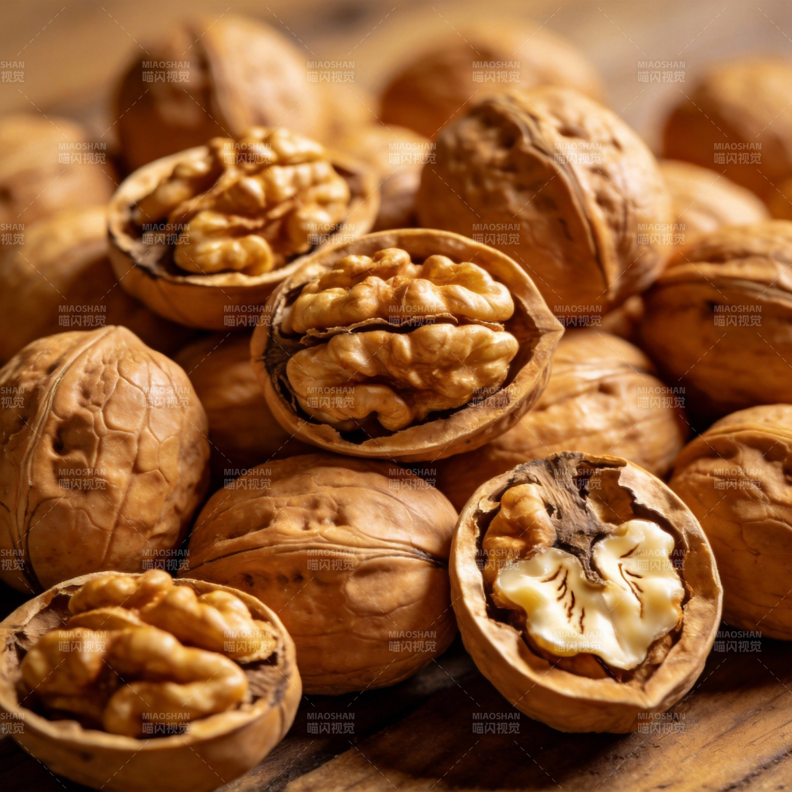 核桃特写图片
