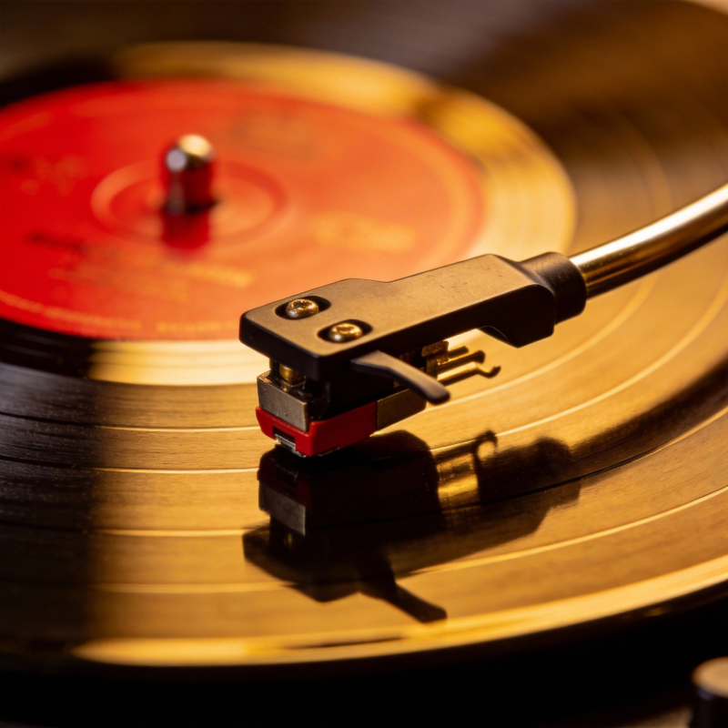 黑胶唱片播放瞬间图片