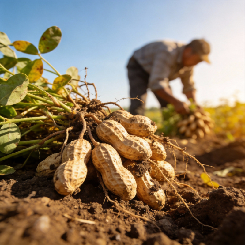 花生丰收图图片