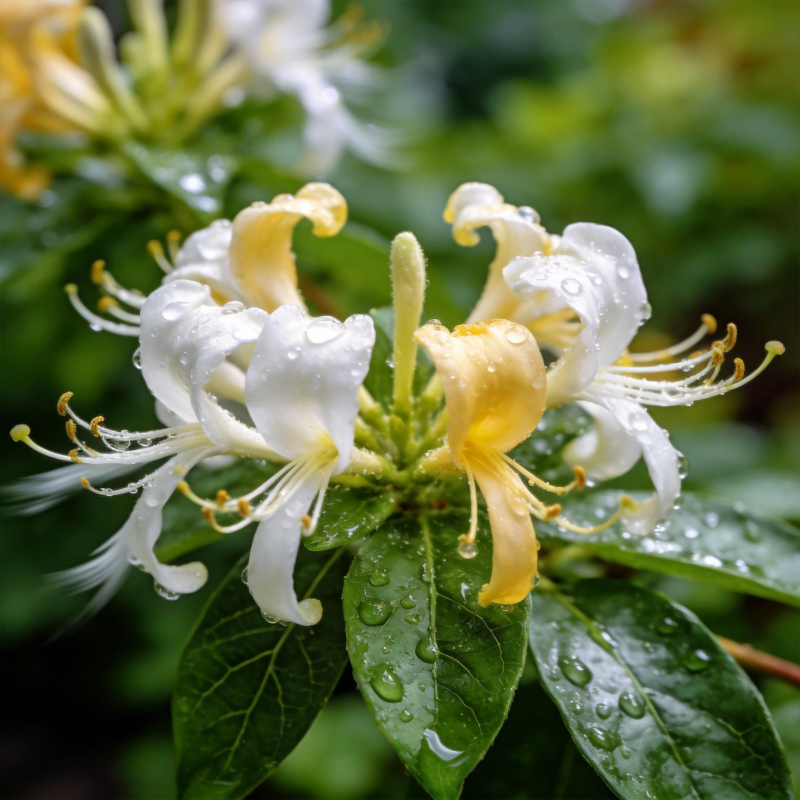 雨后杜鹃花绽放图片