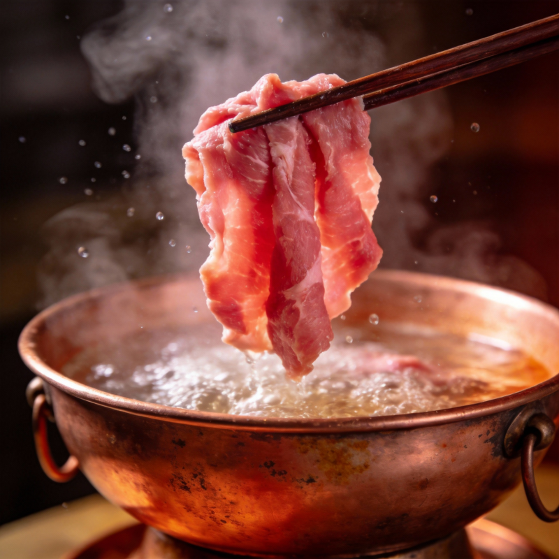 热锅涮肉 香气四溢图片