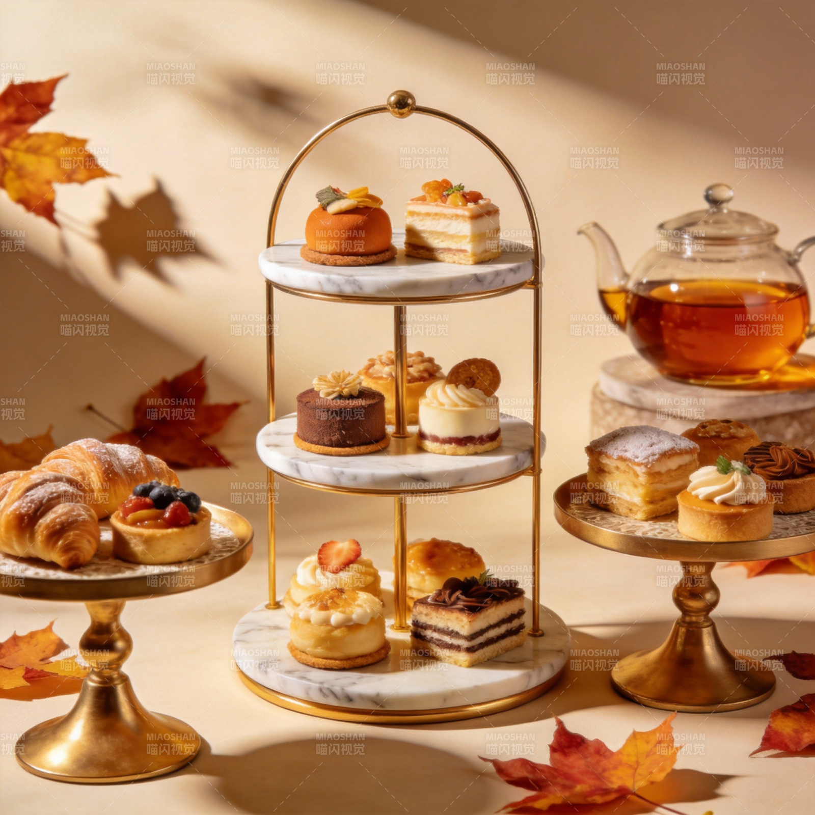 秋日甜点盛宴图片