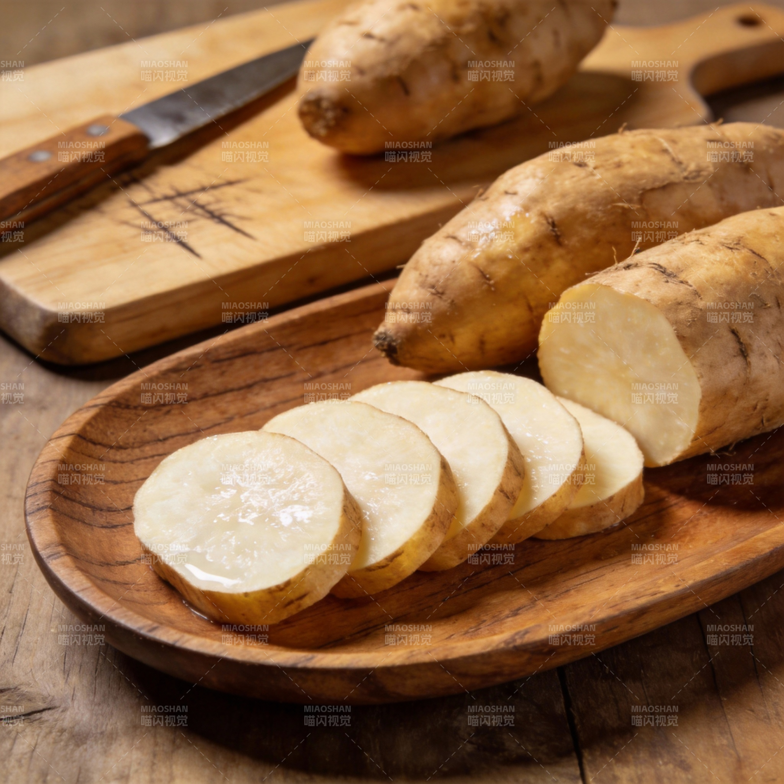 切片山药摆盘图片