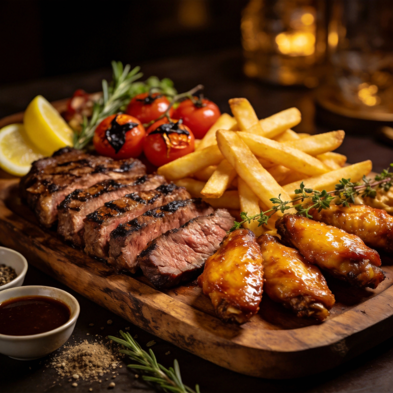 美味烤肉拼盘图片