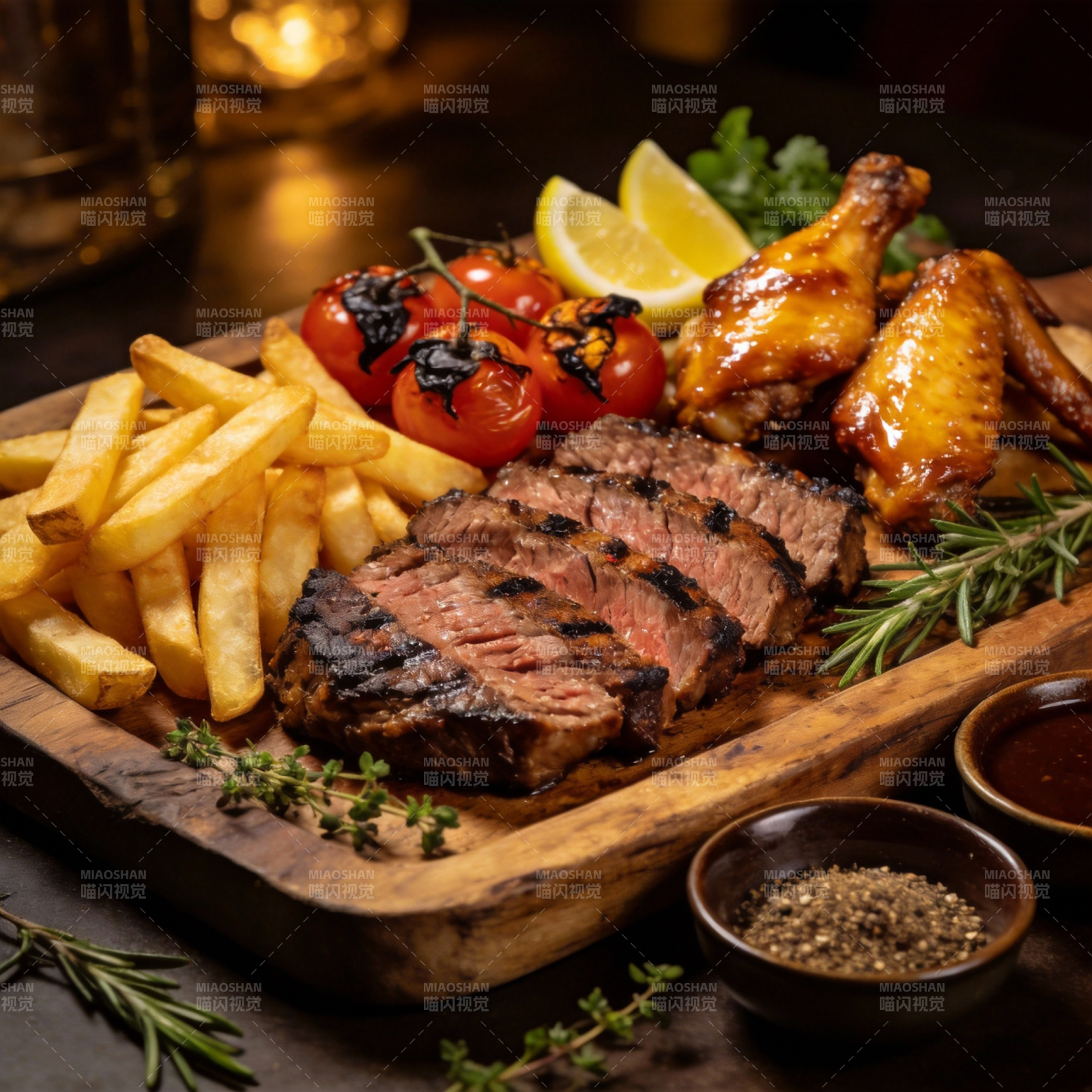 美味烤肉拼盘图片
