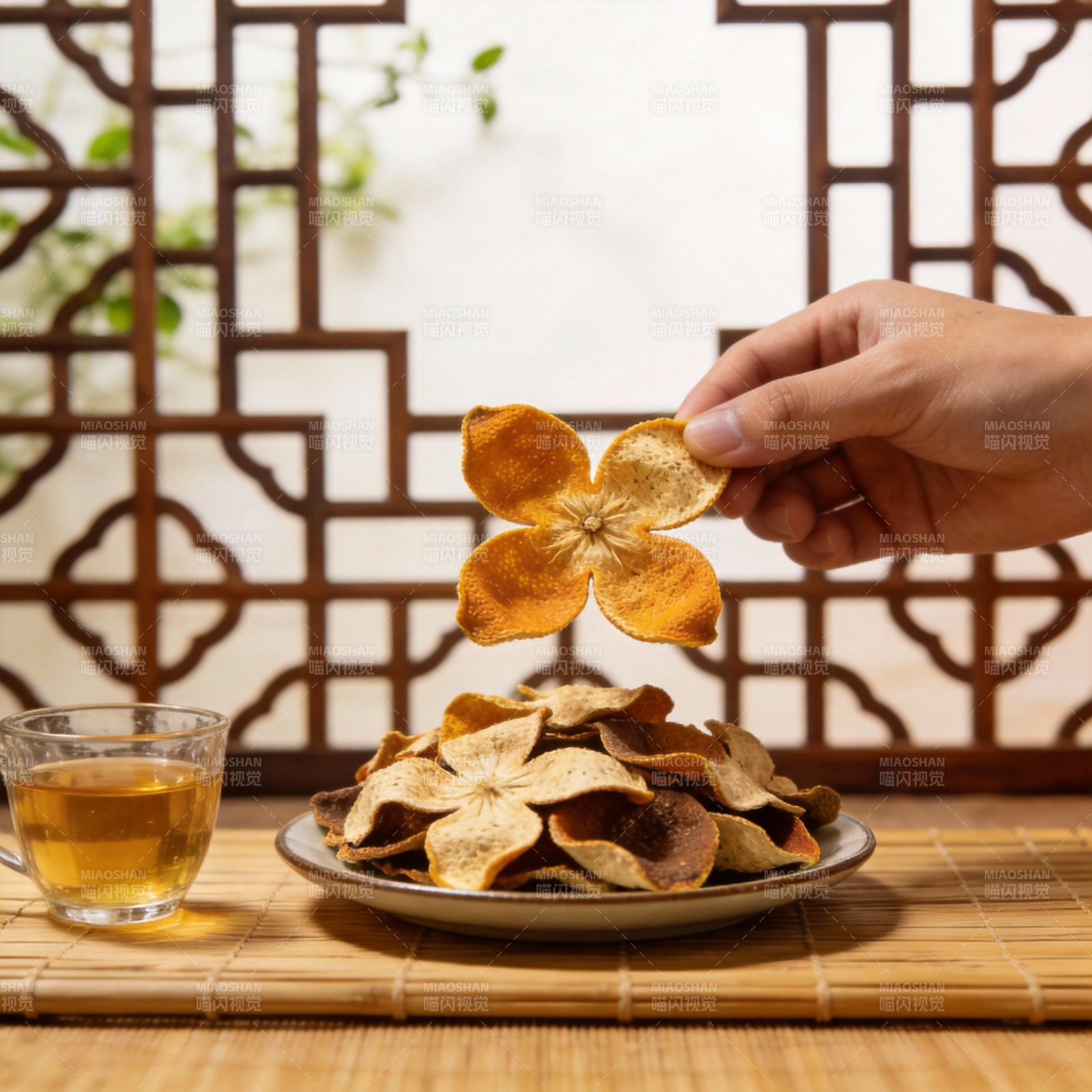 陈皮花茶香韵图片